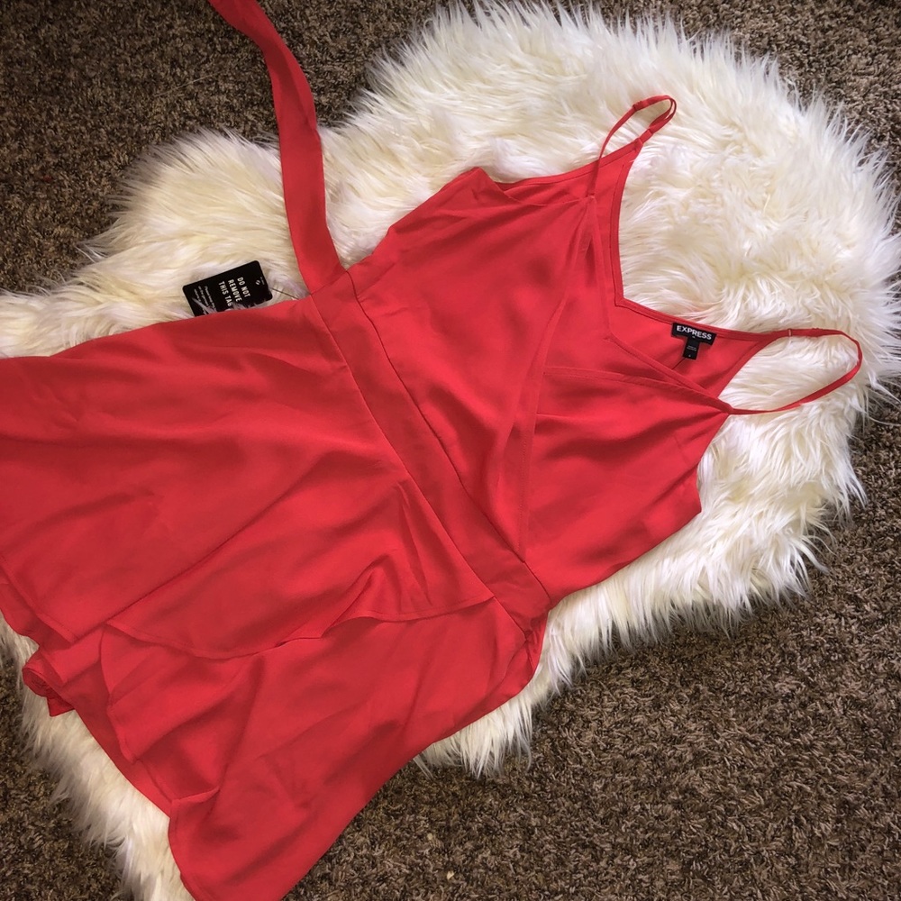 Coral romper from express!